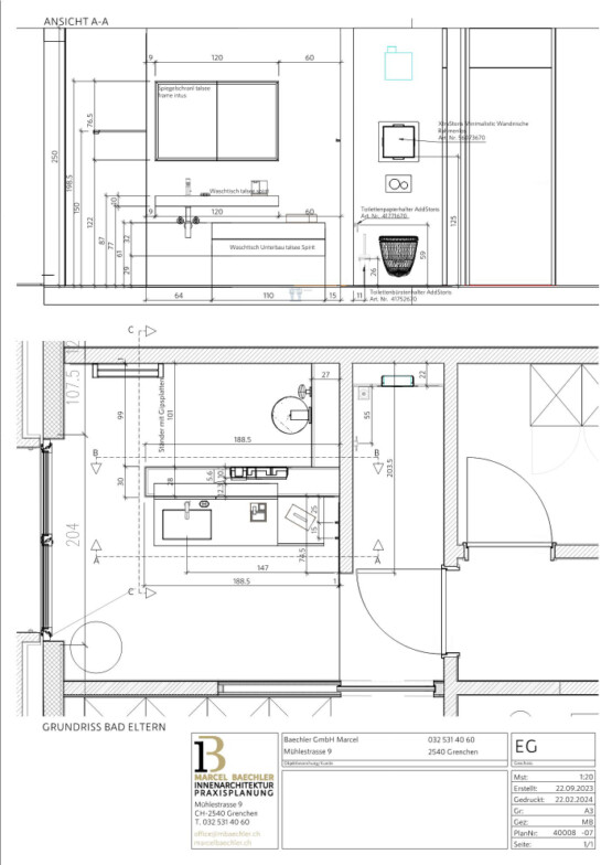 Badezimmer Planung